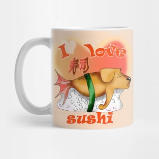 sushi lover I love sushi dogfish Mug